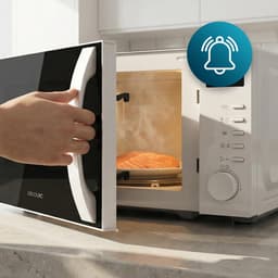 Digitale magnetron - Compact apparaat - Snelle maaltijden - 3DWave technologie - 20 liter inhoud - Wit — thumbnail 4