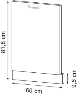 Vaatwasser Paneel R-Line Antraciet Landhuisstijl 60 cm Zonder Werkblad — thumbnail 5
