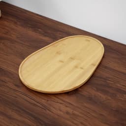 Keukenrobot Schuifmat - Apparaat Glijder - Moeiteloos Verschuiven - Duurzaam Hout Materiaal - 40 x 30 cm - Houtkleur — thumbnail 3