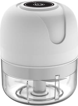 Elektrische Keukenmachine - Groente Hakker Foodprocessor - Snel Ingrediënten Snijden - USB Oplaadbaar Draadloos - 9x9x9 cm - Wit — thumbnail 1