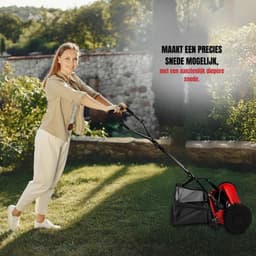 SVN® Grasmaaier handmatige – Grastrimmer Opvouwbaar – Handmaaier - Rood - 60cm x 50cm x 124cm — thumbnail 3