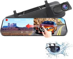 Dashcam Voor Auto - Ultra 4K & 2K - Voor en Achter Camera - Wifi & GPS - 10 Inch met App - ADAS - Dashcams - Nachtzicht - G-Sensor - Met Parkeerbewaking - Incl. 64GB SD-Kaart — thumbnail 2