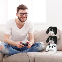 Store_9 - Catime gamecontroller standaard - Hoofdtelefoonhanger - Drielaags organizer - Helder acryl - Universele headset-organizer - Geschikt voor... — thumbnail 2
