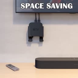 Store_9 - Universele wandhouder - Multifunctioneel rek - Zwart - Voor tv-box en router - Geschikt voor apparaten tot 4 cm dik — thumbnail 2