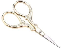 Precisie Naaischaar met Antiek Europees Patroon - RVS Borduur- en Knutselgereedschap voor Thuis en Tailoring