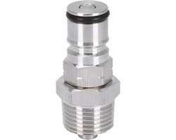 Ball Lock Pole 19/32-18 met 1/2" NPT Mannelijk Draad, RVS Bulkhead Adapter voor Corny Keg en Brouwinstallaties
