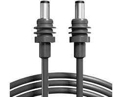 Vervangingskabel voor Mini DC Voeding - 18AWG Waterdichte Verlengkabel voor Elektronica, Grijs (5M)