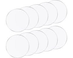 Set van 10 Heldere Acrylschijven van 10 cm voor Creatieve Projecten, Sieraden, Fotolijsten en Displays