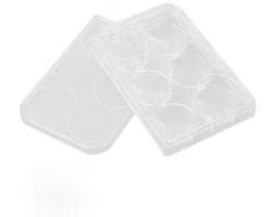 10 Stuks Groeiplaat, Transparante Petri Schaal voor Celcultuur, Geuniformeerde Dikte, Met Deksel en Individuele Verpakking, Ideaal voor Laboratoria en Onderzoek