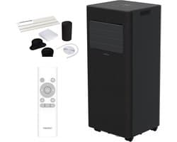 MEDION Mobiele Airconditioner met afvoerslang E902 - 9.000 BTU, mobiel, incl. raamafdichting, tot 32m², 3in1 koelen ontvochtigen ventileren, autoswingfunctie, slaapmodus, MD100137)