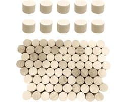 Houten Stoppen, 80 Stuks, 20 x 15 mm, Ideaal voor Het Repareren van Meubels, Glasflessen en Doe-Het-Zelf Projecten