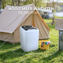 Salora MINIWASHING5 - Mini wasmachine - Compacte wasmachine - Kleine wasmachine - Studenten wasmachine - Wit — thumbnail 3