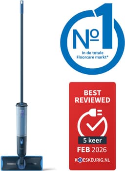 Philips OneUp Elektrische Dweil 3000 series XV3101/01 - Dweilsysteem - Vloerreiniger - Vuil water opzuigen - 1 stand - 50min dweilen - Geen emmer nodig — thumbnail 3