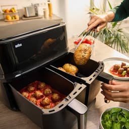 Braun TwinCook 3 Dubbele Airfryer - TD3030 - 8L - 2x4L Vaatwasbestendige Lades - Zwart — thumbnail 7