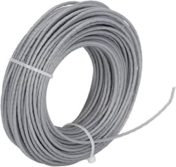 Grasmaaier Staalkabel Koord - Nylon Lijn - Gazon Onderhoud - Duurzaam Nylon Materiaal - 24m 2.0mm - Grijs — thumbnail 3
