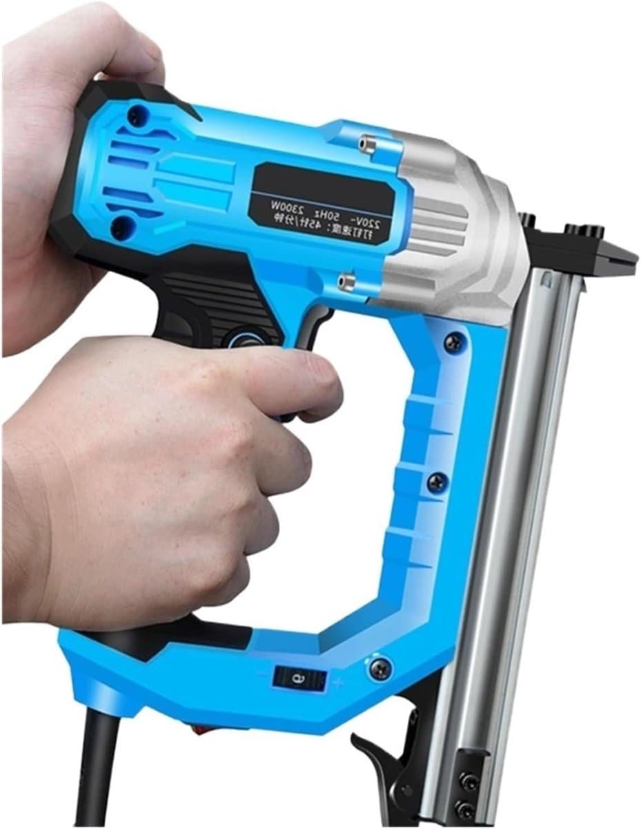 Nail Gun, 2300W Electric Shooting Hammer 6 Speed Shooting Hammer Steel Shooting Hammer For Woodworking Concrete Nail Gun Cement Wall Steel Row Shooting Hammer for Furniture Upholstery and Carpentry — afbeelding 1