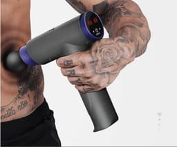 Massagers Massage Gun, Percussion Muscle Massage Gun for Athletes, Handheld Deep Tissue Massager, Body Back Muscle Massager with 8 Massage Heads 22 Levels and LCD Screen — thumbnail 2