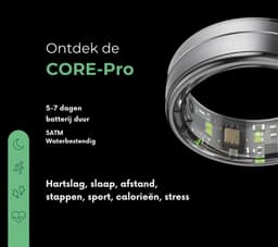NOLATR Pro, Slimme Ring met Stappenteller, Activiteitstracker & Hartslagmeter – Zonder Abonnement & Nederlandse App – Zwart – Maat 11 — thumbnail 3
