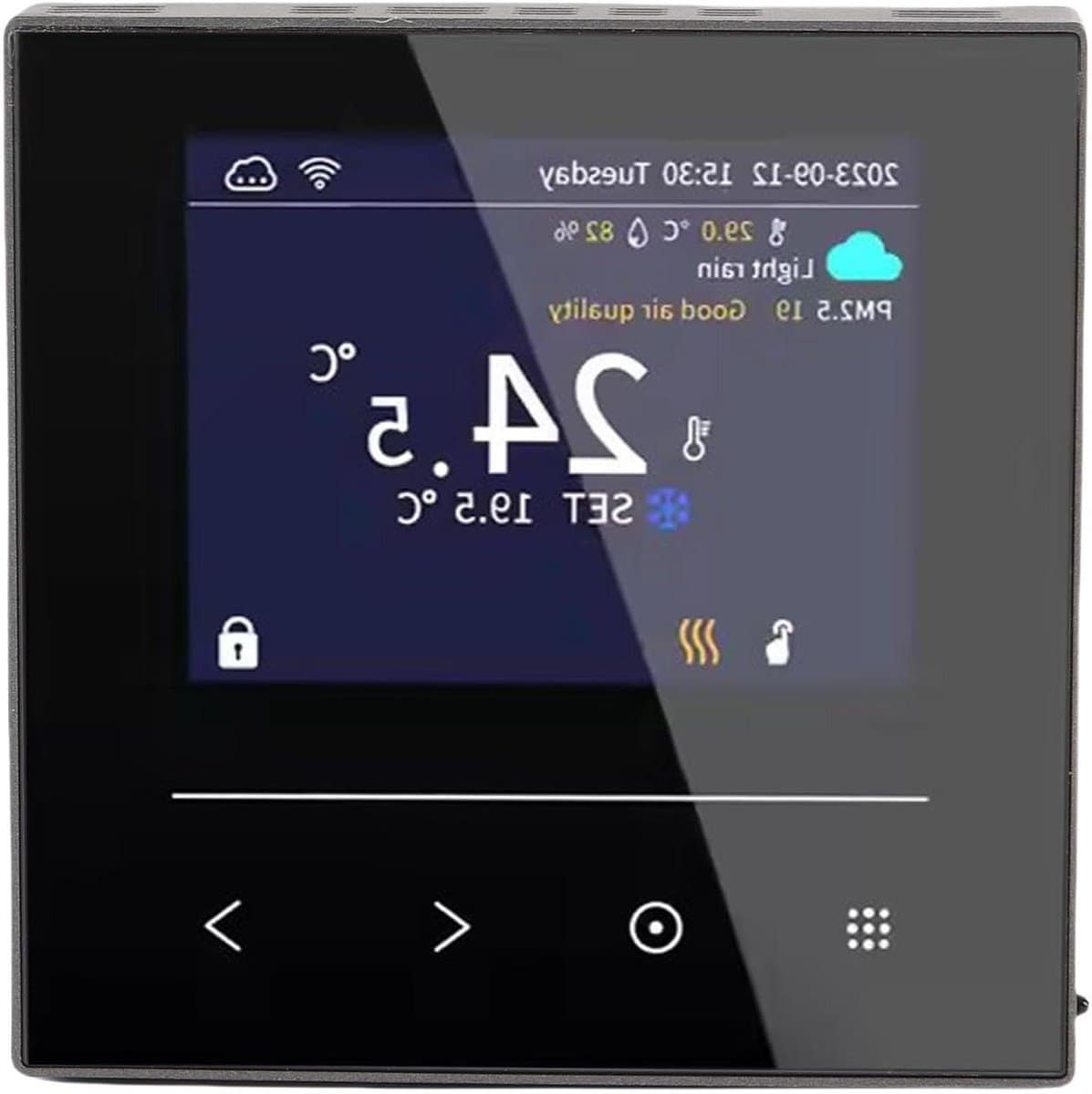 Slimme Thermostaat - WiFi Thermostaat - Comfort Verwarmen - App Bediening - LCD Kleurenscherm - Wit — afbeelding 1