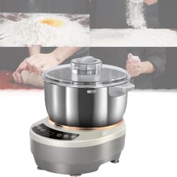 Deegmixer Huishouden - Keukenmachine Garde - Brood Bakken - Constante Temperatuur Fermentatie - 5 of 7 Liter - Zilver — thumbnail 1