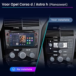 Hexinex - Autoradio - Geschikt Voor Opel Meriva Corsa C D Astra G H - 2+64GB Carplay FM RDS — thumbnail 3