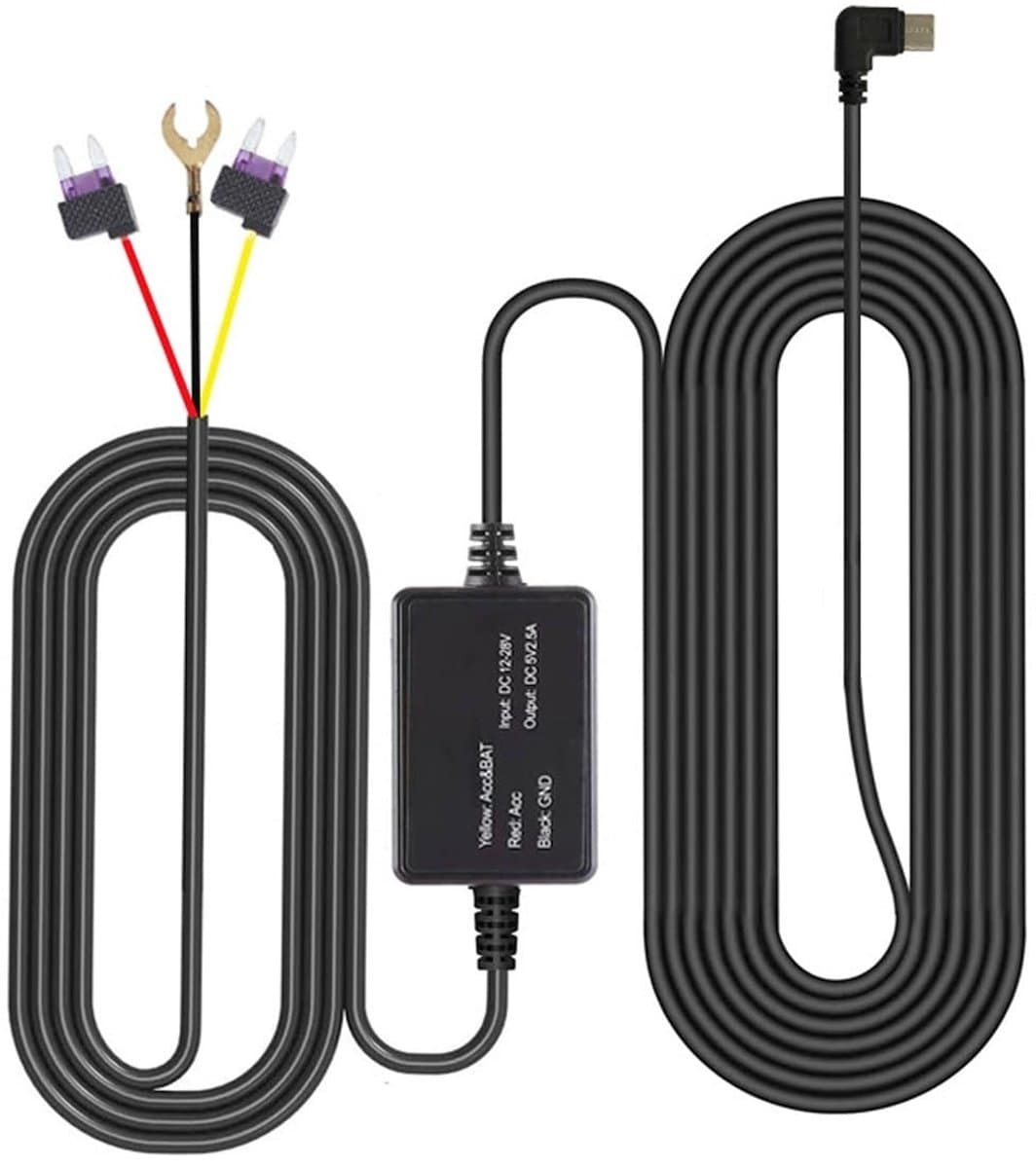 Dailygoody - Dashcam Hardwire Kit - USB-C met laagspanningsbeveiliging - Betrouwbare voeding voor voertuigen - Eenvoudige installatie - Geschikt voor ... — afbeelding 1