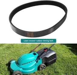 Dailygoods - Dailygoody - Aandrijfriem - 7PJ451 - Vervangingsriem voor grasmaaier - Zwart - Rubber riem - Geschikt voor Bosch Rotak 320 - 16mm breedte — thumbnail 4