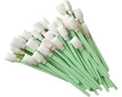 Set van 50 Schoonmaakdoeken en Schuimstokken - Lintvrije Schuimdoeken voor Inktjetprinters, Camera's, Optische Lenzen en Elektronica (12,7 x 0,2 x 0,1 cm)