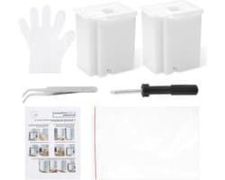 2 Stuks Vervangende Afvalinktpads voor EPSON Ecotank Printers - Geschikt voor ET-2800, ET-4800, L3110 en Meer - Inclusief Absorberende Spons voor Optimale Prestaties