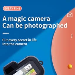 Mini Digitale Camera, 1080P 2MP Kleine Video Camera Met Kleuren Scherm, Polsband, 160 Graden Groothoek, Draagbare Video Recorder Voor Tieners Studenten — thumbnail 2