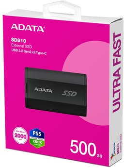 ADATA SD 810 Serie - Externe SSD - 500GB - USB 3.2 Gen 2x2 - IP68 — thumbnail 4