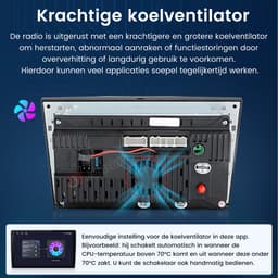 Hexinex Autoradio - Geschikt Voor Opel Astra H Corsa C/D Meriva Zafira B - 2GB + 64GB - Draadloos Apple Carplay & Android Auto - 7-inch Touchscreen Achteruitrijcamera — thumbnail 3