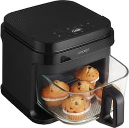 Heteluchtfriteuse - Airfryer - Gezond Koken - Glazen Mand - 55 Liter - Zwart — thumbnail 3
