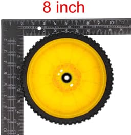 Dailygoods- Grasmaaier Wiel 8 Inch - 2 Pack - Vervangt Oregon 72-115 - Compatibel met John Deere - Naaflengte 1-1/2 Inch - Kunststof - Grasmaaierwielen — thumbnail 5