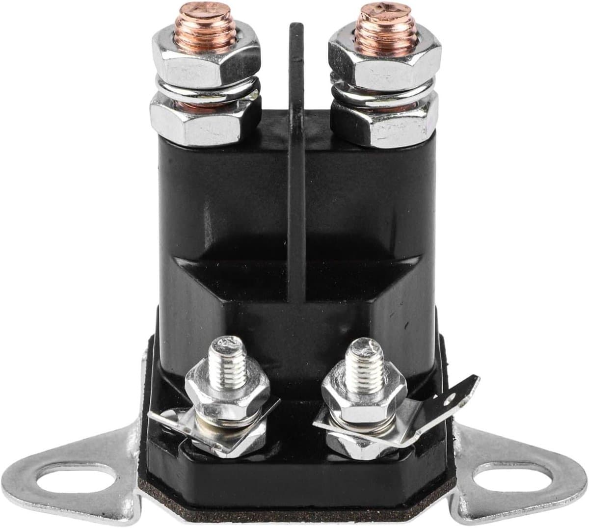 Startrelais 12V - Magneetschakelaar - Grasmaaier Onderhoud - 4-polige Aansluiting - 12 Volt - Zwart — afbeelding 1