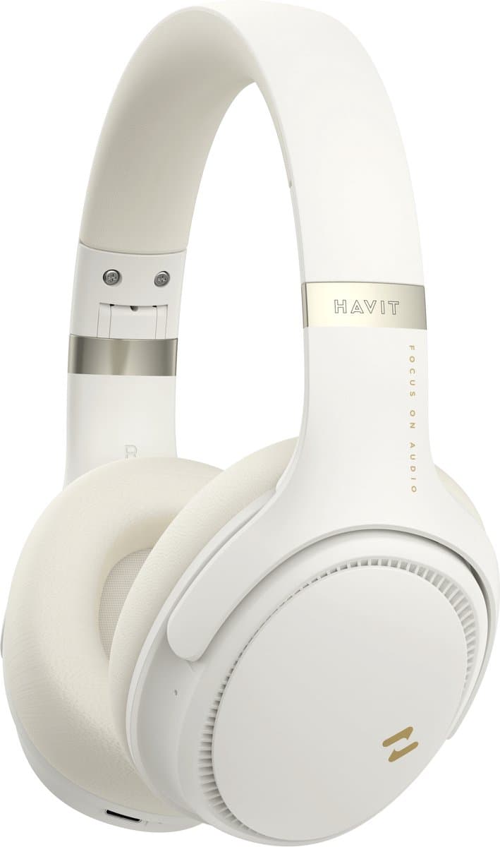 Havit H630BT PRO (Butter-yellow) Hoofdtelefoons Bedraad en draadloos Hoofdband Oproepen/muziek Bluetooth — afbeelding 1