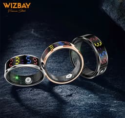 WizBay Premium Select® Smart Ring Color LED Zilver - Maat 10 - Hartslag Slaap Zuurstof - Gesture - Multi Sport Modi — thumbnail 7