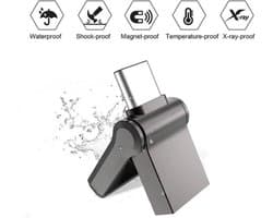 512GB USB Stick USB 3.2 Type-C & USB-A – Hoge Snelheid Flash Drive Geheugenstick voor Smartphone, Laptop, PC – Externe Opslag, Back-up, Bestanden Overzetten – Nieuw 2025