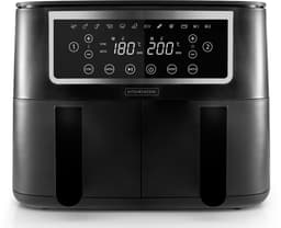 Kitchencook - Airmed 8 - Dubbele Airfryer - 8 Liter - 2600W - 10 Programma’s - 2 Mandjes — thumbnail 3