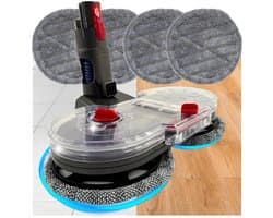 Maxorado 2-in-1 Vloermop geschikt voor Dyson V7 / V8 / V10 / V11 / V15 – Inclusief 4 Pads - Dweilmondstuk - Vloerreiniger - Stofzuigermondstuk