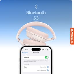 Xssive Koptelefoon Draadloos - Bluetooth 5.3 - Lange Batterijduur - Volledig Draadloze Hoofdtelefoon - Rose Goud — thumbnail 2