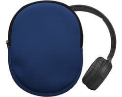 kwmobile hoes geschikt voor JBL Tune 600 / 500BT / 510BT / 450 - 21,5 x 16 cm - Beschermhoes voor headset in donkerblauw - Van neopreen