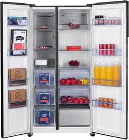 Frilec BONNSBS-680-040CB - Amerikaanse koelkast - C label - 5 Jaar Garantie - Supervriezen - Digitaal Display - Fresh Zone - 595 Liter - Zwart — thumbnail 8