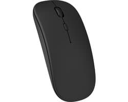 Nuvance Draadloze Muis - Bluetooth - Stil - Laptop & Gaming - Draadloos - Computermuis - Links & Rechtshandig - Zwart