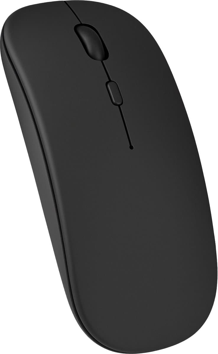 Nuvance Draadloze Muis - Bluetooth - Stil - Laptop & Gaming - Draadloos - Computermuis - Links & Rechtshandig - Zwart — afbeelding 1