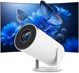 Zavira® Mini beamer - Projector - Scherm - 4K support 720p HD - Wit — thumbnail 1