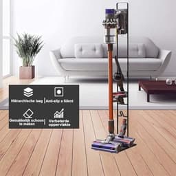 Metalen Stofzuigerhouder - Compatibel met Draadloze Stofzuigers zoals Dyson V15, V12, V11, V10, V8, V7, V6 - Zwart - Robuust Design - Ruimtebesparend - Eenvoudig te Monteren — thumbnail 2