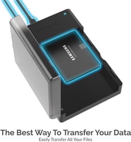 Docking station voor 2,5/3,5 inch SATA SSD/HDD - USB 3.2 Gen1 met 12V voeding en 1,8m kabel — thumbnail 4