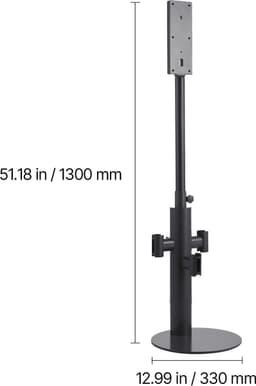 Stofzuigerstandaard 130 Cm, Compatibel met Dyson V7 V8 V10 V11 V12 V15 Sv10 Sv12 Sv14 Sv18 Sv21 Staande Stofzuigers & Accessoires, In Hoogte Verstelbare Houder met 3 Clips — thumbnail 5