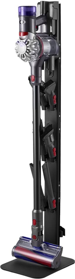 Stofzuigerstandaard 32x26x126cm, Geschikt voor Dyson G5 V15 V12 V11 V10 V8 V7 V6 Serie Staande Stofzuigers En Accessoires, Vloerstandaard met 6 Haken En Antislip Voetpads, Zwart — thumbnail 2